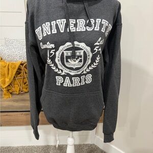 Uniqlo Dark Gray Universite Paris Hoodie